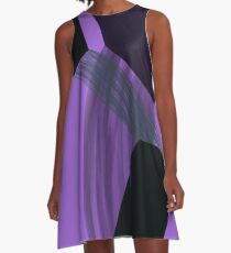 Ultra Violet Abstraction A-Line Dress