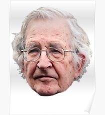 Noam Chomsky (colour) Poster