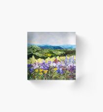 Pollinators Ravine Acrylic Block