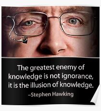 Stephen Hawking Zitat Poster