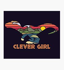 Clever Girl Photographic Print