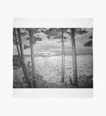 Sunset At The Lake - Embossed-Available As Art Prints-Mugs,Cases,Duvets,T Shirts,Stickers,etc Scarf