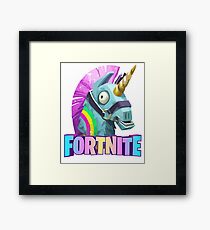 Fortnite Battle Royale Unicorn Framed Print