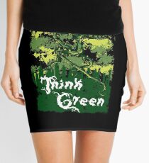 Think Green Mini Skirt