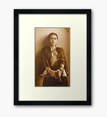 frida kahlo guns Framed Print