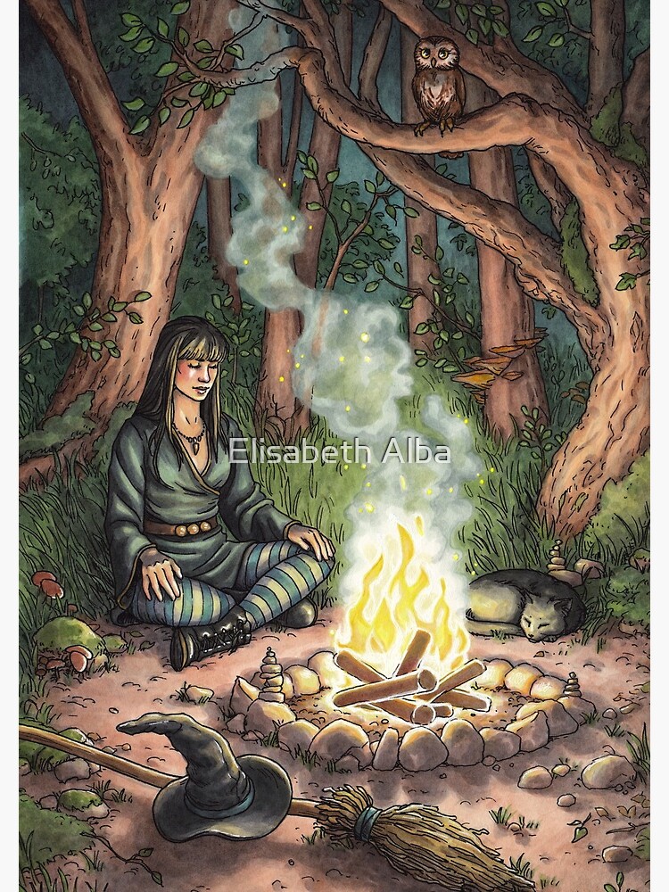 Everyday Witch Tarot - The Hermit by elisabethalba