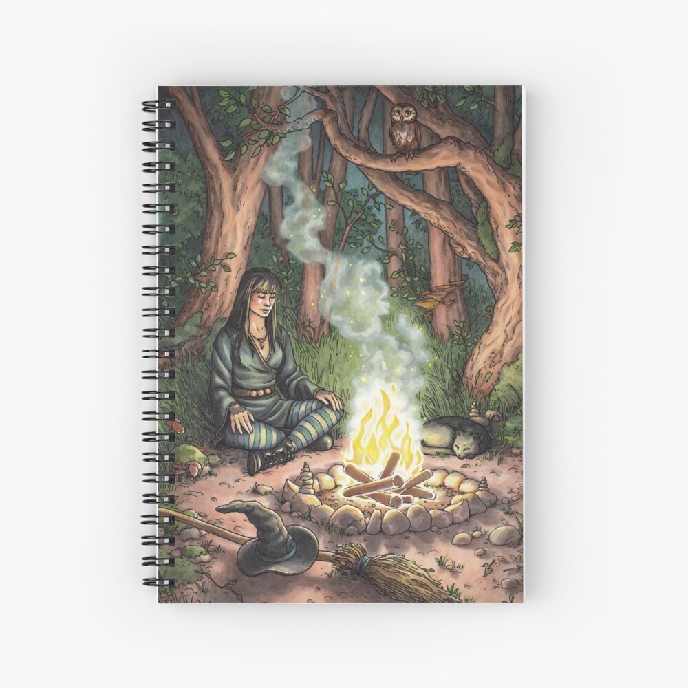 Everyday Witch Tarot - The Hermit Spiral Notebook
