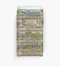 The second half of the Gabeaux Tapestry of the Outlander story Duvet Cover