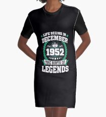 December 1952 The Birth Of Legends Graphic T-Shirt Dress