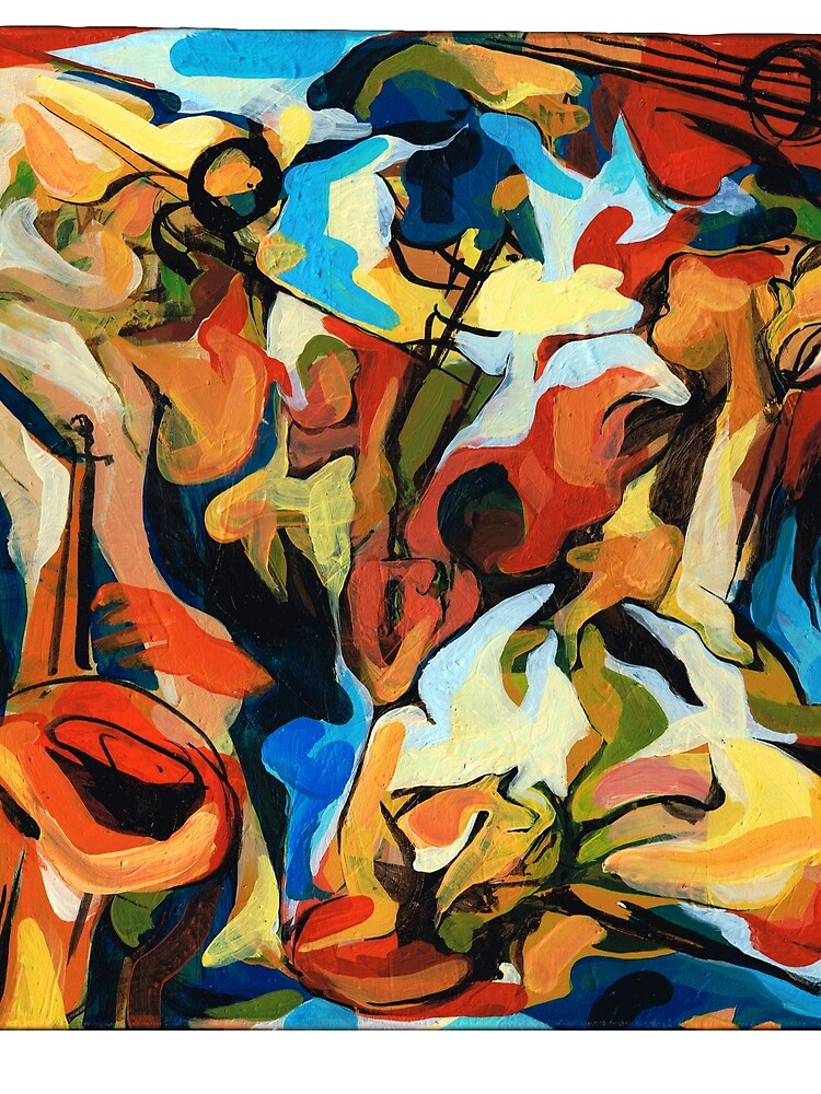 Abstract Musicians Painting by CatarinaGarcia