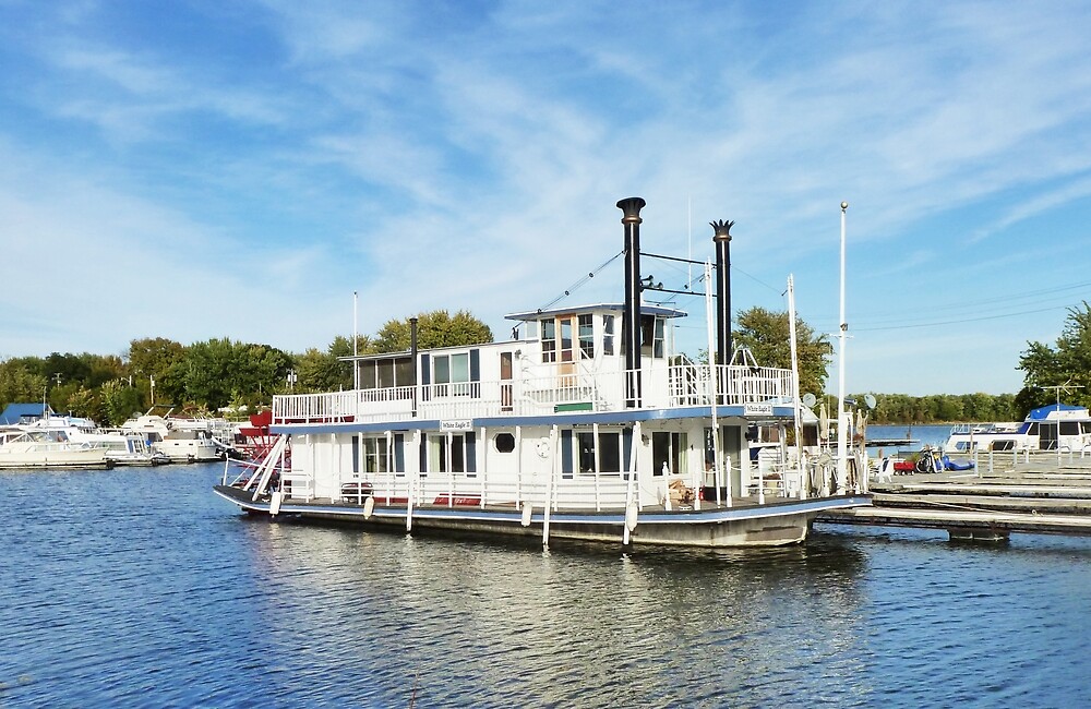 "Houseboat/ Mississippi River" by Nadya Johnson Redbubble