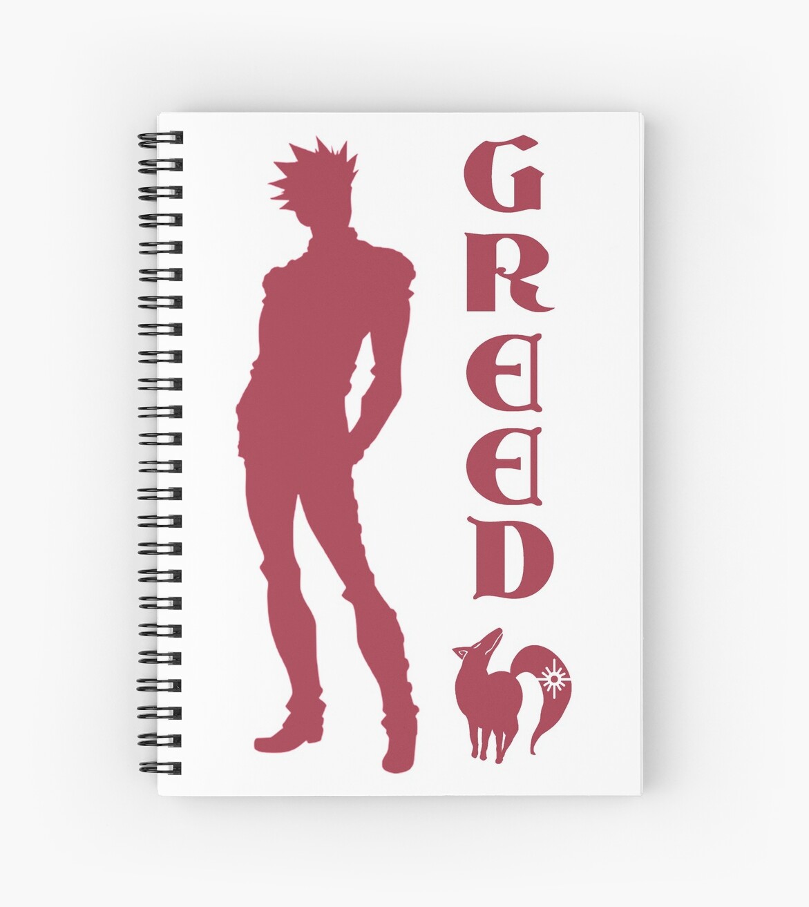 The Seven Deadly Sins Ban Sin Of Greed Spiral Notebook By