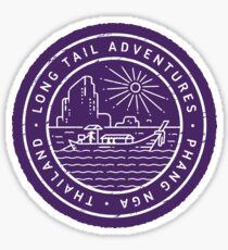 Long Tail Adventures Phang Nga Thailand Sticker