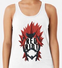 Minimalistic BNHA Kirishima Eijirou Red Riot Racerback Tank Top