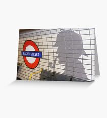 sherlock holmes, baker street Greeting Card