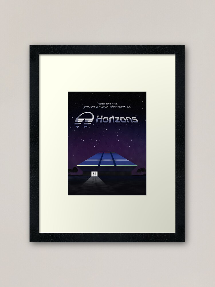 Alternate view of Horizons from EPCOT Center (with Text) Framed Art Print