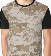 Camo, USMC Digital Desert Graphic T-Shirt
