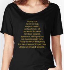 In a Yarn Shop Far Far Away - Funny Knitter Crocheter Women's Relaxed Fit T-Shirt