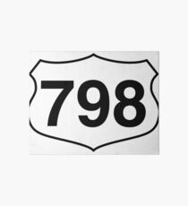 Route 798 to drive on the highway Art Board