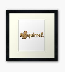 Squirrel! For entertaining conversations Framed Print