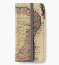 Vintage Map of Brazil (1719) iPhone Wallet/Case/Skin