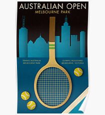 AUSTRALISCHES OFFENES TENNIS-PLAKAT Poster