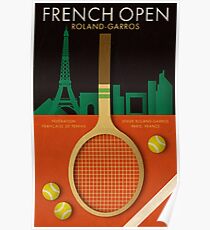 FRANZÖSISCH OFFENES TENNIS-PLAKAT Poster