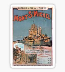 Gustave Fraipont Affiche Ouest Mont St Michel Sticker