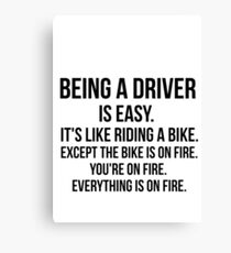 Being a Driver Canvas Print