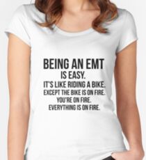 Being An EMT Women's Fitted Scoop T-Shirt