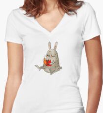 Bunny Women's Fitted V-Neck T-Shirt