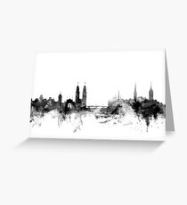 Zurich Switzerland Skyline Greeting Card