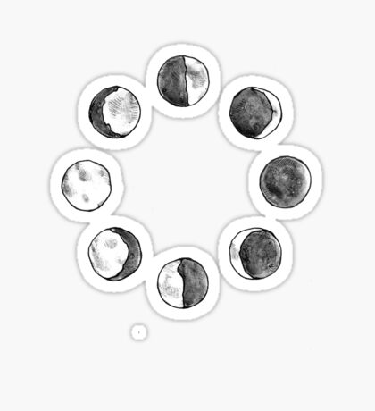 Moon Phases: Stickers | Redbubble
