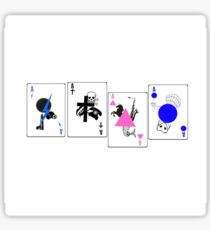 Through The Eras Playing Cards Sticker