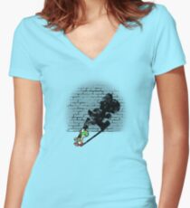 Becoming a Legend - Yoshi Women's Fitted V-Neck T-Shirt