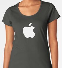 Apple Logo White Women's Premium T-Shirt