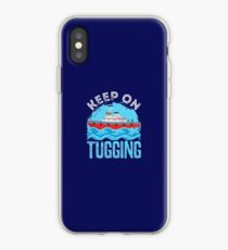 Tugboat Gifts Keep On Tugging Distressed Design iPhone Case