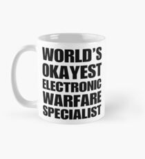 Taza clásica El especialista en guerra electrónica más aceptable del mundo divertido tazas de café