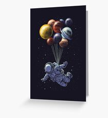 Space Travel Greeting Card