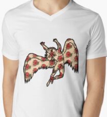 Led Zeppelin Angel with Roses Men's V-Neck T-Shirt