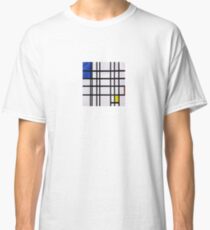 Mondrian - Rhythm Of Straight Lines Painting 1935 - Piet Artist Vintage Modern Minimalist Abstract Geometric Art Print Classic T-Shirt