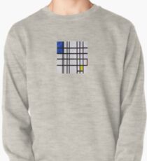 Mondrian - Rhythm Of Straight Lines Painting 1935 - Piet Artist Vintage Modern Minimalist Abstract Geometric Art Print Pullover