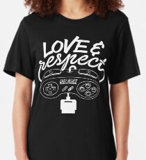 Love & Respect - SNES White Slim Fit T-Shirt