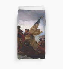Washington, welches die Delaware-Malerei kreuzt Bettbezug