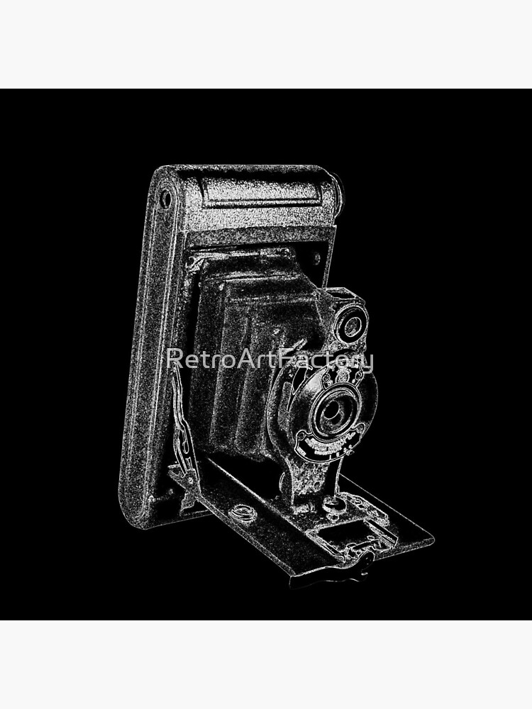 Kodak Hawkeye Camera with White Outline by RetroArtFactory