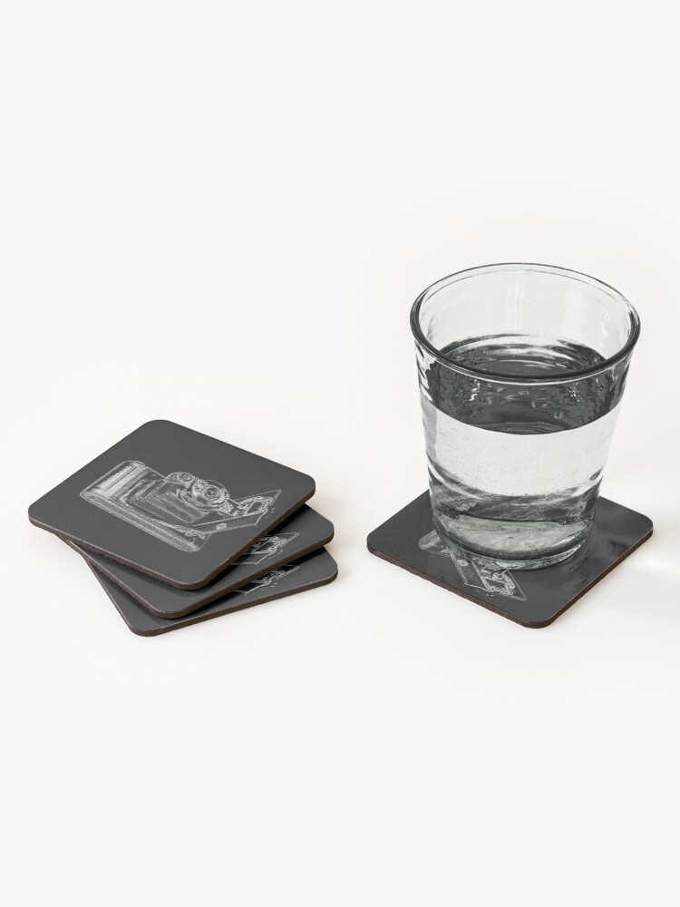 Alternate view of Kodak Hawkeye Camera with White Outline Coasters (Set of 4)