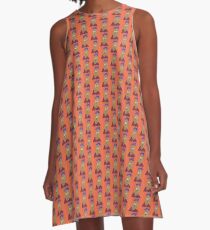 L'africain - Martin Boisvert - Faces à flaques A-Line Dress