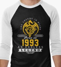 The Legend Is Alive - Born In 1993 Men's Baseball ¾ T-Shirt