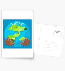afrikanischer glücklicher Tag der Erde Postkarten