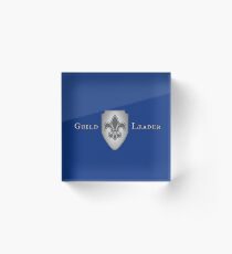 Guild Leader MMORPG Design Acrylic Block